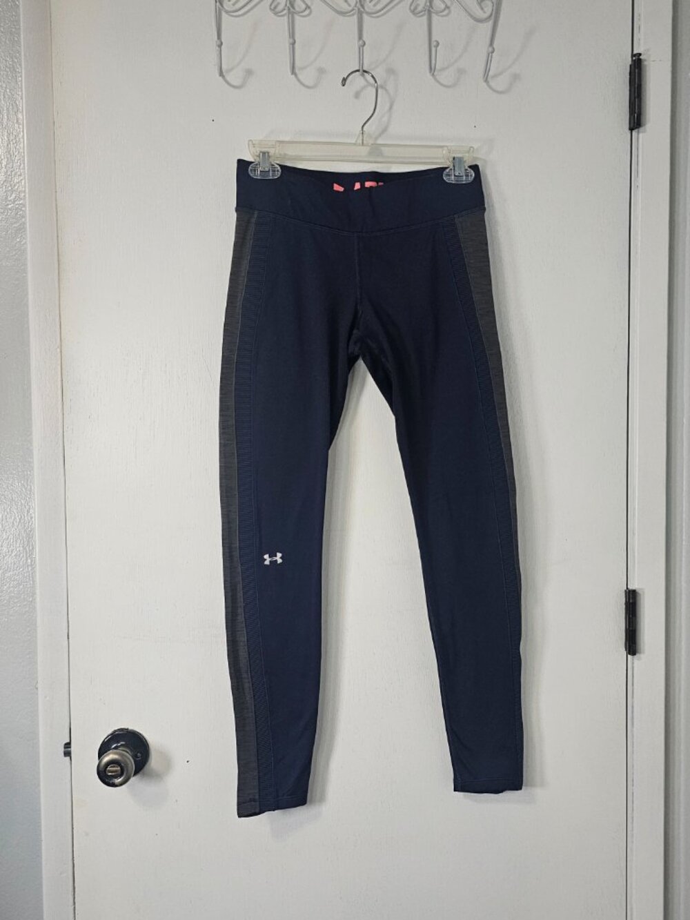 Under Armour HeatGear Activewear Leggings Blue Gray - Size Small - Picture 2 of 7